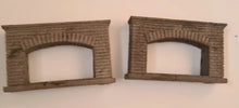 Load image into Gallery viewer, 2 x 1:24th Scale Fireplaces in Grey - ModelBricks