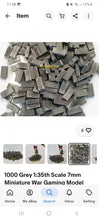 Load image into Gallery viewer, 1:35th Scale Bundle Offer - Grey - 1000 Bricks, 450 Slabs, 64 Curbstones, 300 Stone Wall Blocks, 1200 Cobblestones and 200g Grey Cement - ModelBricks