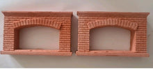 Load image into Gallery viewer, 2 x 1:24th Scale Fireplaces in Pink/Brick Red - ModelBricks