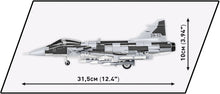 Load image into Gallery viewer, Saab JAS 39 Gripen E brick plane model - COBI 5820 - 480 bricks