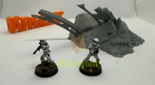 Load image into Gallery viewer, Scattered Wreckage Terrain Set – 2 sets | 28mm–32mm Sci-Fi Legion Miniature Scenery