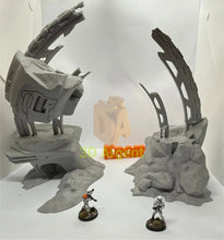 Load image into Gallery viewer, Scattered Wreckage Terrain Set – 2 sets | 28mm–32mm Sci-Fi Legion Miniature Scenery