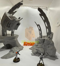 Load image into Gallery viewer, Scattered Wreckage Terrain Set – 2 sets | 28mm–32mm Sci-Fi Legion Miniature Scenery