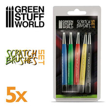 Load image into Gallery viewer, Green Stuff World: Scratch Brush Pen Set - 5pc - ModelBricks
