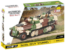 Load image into Gallery viewer, SD.KFZ.251/9 Stummel Half Track brick model - COBI 2283 - 485 bricks