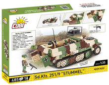 Load image into Gallery viewer, SD.KFZ.251/9 Stummel Half Track brick model - COBI 2283 - 485 bricks