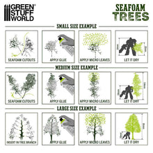 Load image into Gallery viewer, Green Stuff World: Scale Model Seafoam Diorama Trees (mix) - ModelBricks