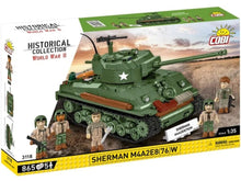 Load image into Gallery viewer, Sherman M4A3E8 (76)W brick tank model- COBI 3118 - 865 bricks