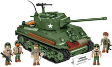 Load image into Gallery viewer, Sherman M4A3E8 (76)W brick tank model- COBI 3118 - 865 bricks