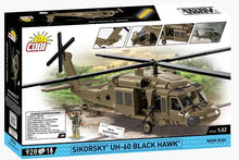 Load image into Gallery viewer, Sikorsky UH-60 Black Hawk helicopter brick model - COBI 5906 - 928 bricks - ModelBricks