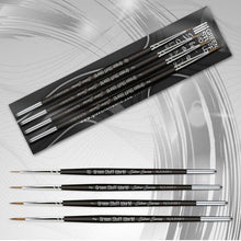 Load image into Gallery viewer, Green Stuff World: Kolinsky Sable Silver Series Paintbrush Set - 4pc - ModelBricks