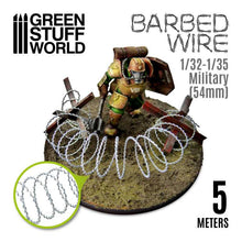 Load image into Gallery viewer, Green Stuff World: 3d Printed Resin Bits Scenery - Simulated Barbed Wire - 1:32-1:35 (5m) - ModelBricks