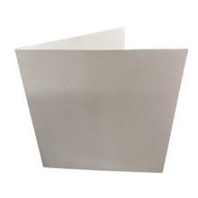 Load image into Gallery viewer, 50 Pack - 6x6 Pearl White Card Blanks & White Envelopes - 300gsm - ModelBricks
