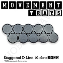 Load image into Gallery viewer, 28mm Movement Trays for Tabletop Games | Wargaming | Full Range - ModelBricks