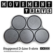 Load image into Gallery viewer, 28mm Movement Trays for Tabletop Games | Wargaming | Full Range - ModelBricks