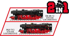 Load image into Gallery viewer, Steam Locomotive DRB Class 52/TY-2 train brick model - COBI 6283 - 1723 bricks
