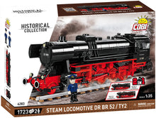 Load image into Gallery viewer, Steam Locomotive DRB Class 52/TY-2 train brick model - COBI 6283 - 1723 bricks