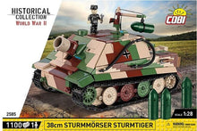 Load image into Gallery viewer, Sturmmorser Tiger "Sturmtiger" brick tank model - COBI-2585 - 1100 bricks