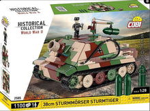 Load image into Gallery viewer, Sturmmorser Tiger "Sturmtiger" brick tank model - COBI-2585 - 1100 bricks