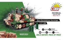 Load image into Gallery viewer, Sturmmorser Tiger "Sturmtiger" brick tank model - COBI-2585 - 1100 bricks