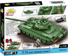 Load image into Gallery viewer, T-72 M1 DDR & RU brick tank model - COBI 2625 - 678 bricks