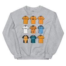 Load image into Gallery viewer, Wolverhampton Retro Shirts Unisex Themed Sweatshirt (9 Classic Shirt Artwork)