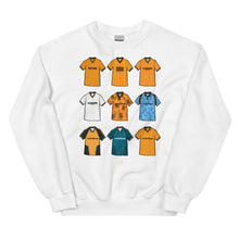 Load image into Gallery viewer, Wolverhampton Retro Shirts Unisex Themed Sweatshirt (9 Classic Shirt Artwork)