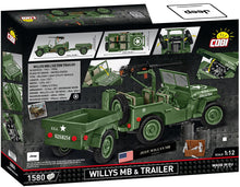 Load image into Gallery viewer, Willys MB - COBI 2804 - 1580 brick Jeep model - Executive Edition