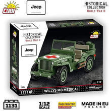 Load image into Gallery viewer, Willys MB Medical - COBI 2806 - 1131 brick Jeep model