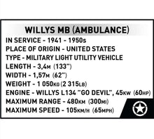Load image into Gallery viewer, Willys MB Medical - COBI 2806 - 1131 brick Jeep model