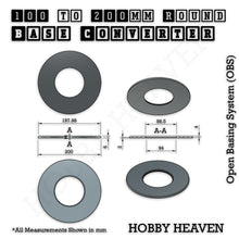 Load image into Gallery viewer, Round Bases Size Converters Round to Round 3d Print Full Range - ModelBricks
