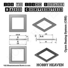 Load image into Gallery viewer, Square to Square Bases Size Converters 3d Print Full Range - ModelBricks
