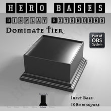 Load image into Gallery viewer, Hero Bases Display Extenders | Squares and Rectangles | Convert Gaming Bases to Display Bases &amp; Plinths - ModelBricks
