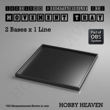 Load image into Gallery viewer, Rectangle Movement Trays | Cavalry &amp; Monsters | 50×25-100×60mm | OBS System - ModelBricks

