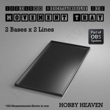 Load image into Gallery viewer, Rectangle Movement Trays | Cavalry &amp; Monsters | 50×25-100×60mm | OBS System - ModelBricks

