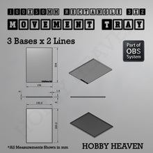 Load image into Gallery viewer, Rectangle Movement Trays | Cavalry &amp; Monsters | 50×25-100×60mm | OBS System - ModelBricks
