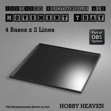 Load image into Gallery viewer, Rectangle Movement Trays | Cavalry &amp; Monsters | 50×25-100×60mm | OBS System - ModelBricks
