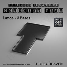 Load image into Gallery viewer, Rectangle Movement Trays | Cavalry &amp; Monsters | 50×25-100×60mm | OBS System - ModelBricks
