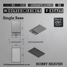 Load image into Gallery viewer, Rectangle Movement Trays | Cavalry &amp; Monsters | 50×25-100×60mm | OBS System - ModelBricks
