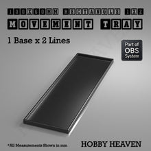 Load image into Gallery viewer, Rectangle Movement Trays | Cavalry &amp; Monsters | 50×25-100×60mm | OBS System - ModelBricks
