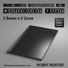 Load image into Gallery viewer, Rectangle Movement Trays | Cavalry &amp; Monsters | 50×25-100×60mm | OBS System - ModelBricks
