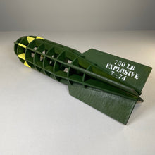 Load image into Gallery viewer, Prop WW2 Bomb  - Flatpack Model Kit by Curious Rabbit ® - ModelBricks
