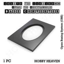 Load image into Gallery viewer, Wargaming Oval to Rectangle Base Converters – Tabletop Games | 3D Printed Tabletop Accessories - ModelBricks
