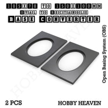 Load image into Gallery viewer, Wargaming Oval to Rectangle Base Converters – Tabletop Games | 3D Printed Tabletop Accessories - ModelBricks

