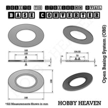 Load image into Gallery viewer, Oval To Oval Bases Size Converters 3d Print Full Range - ModelBricks

