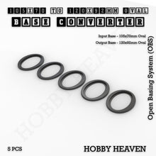 Load image into Gallery viewer, Oval To Oval Bases Size Converters 3d Print Full Range - ModelBricks
