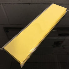 Load image into Gallery viewer, 40 Yellow Card Bookmark Blanks. 210mm x 44mm, 250gsm. Crafts DIY Making - ModelBricks
