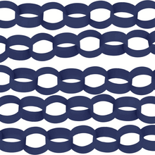 Load image into Gallery viewer, Navy Blue Paper Chain Strips. 5 Meters /16 Feet. Party Christmas Decorations - ModelBricks

