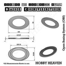 Load image into Gallery viewer, Oval To Oval Bases Size Converters 3d Print Full Range - ModelBricks
