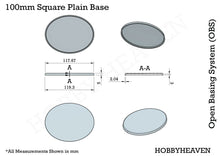 Load image into Gallery viewer, 120x92mm Oval Plain Plastic Base - ModelBricks
